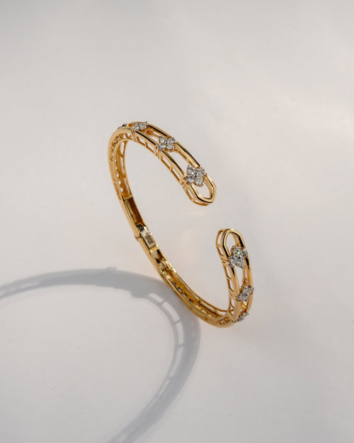 Jade Diamond Bangle