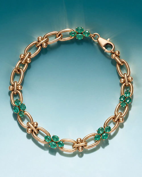 Kaushiki Emerald Loose Bracelet