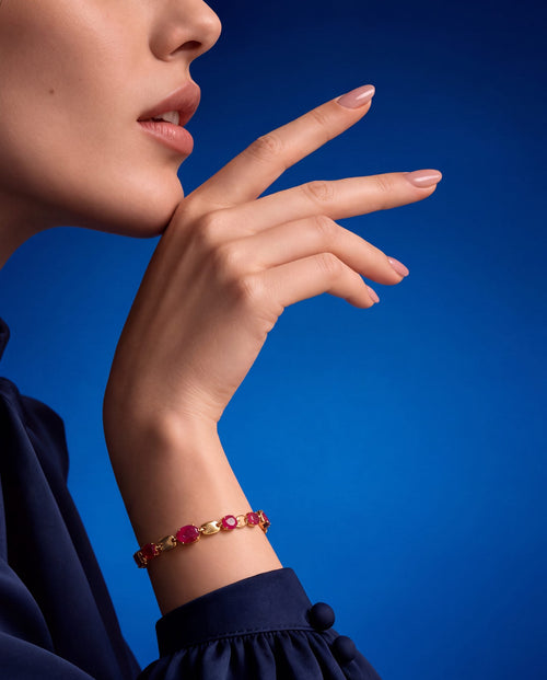 Veena Ruby Loose Bracelet