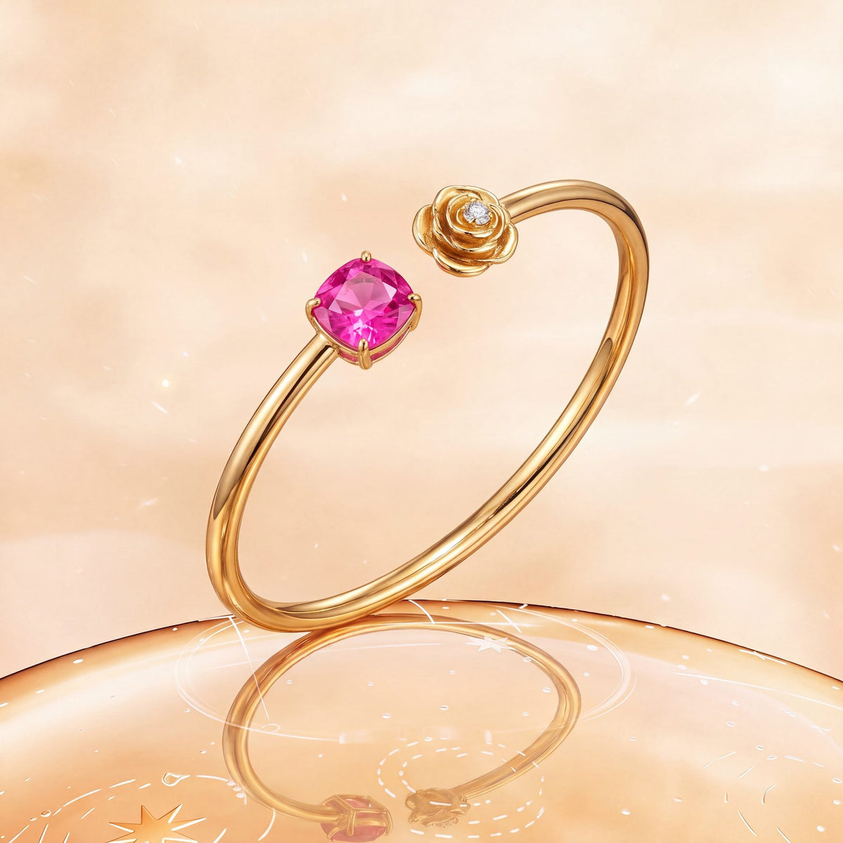 Manika Polki And Diamond Bangle