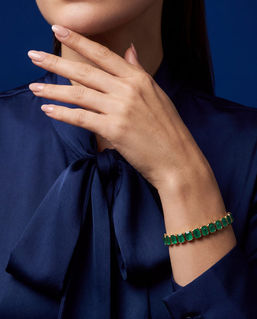 Nishta Emerald Loose Bracelet