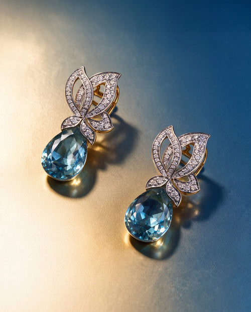 Diamond Long Earrings