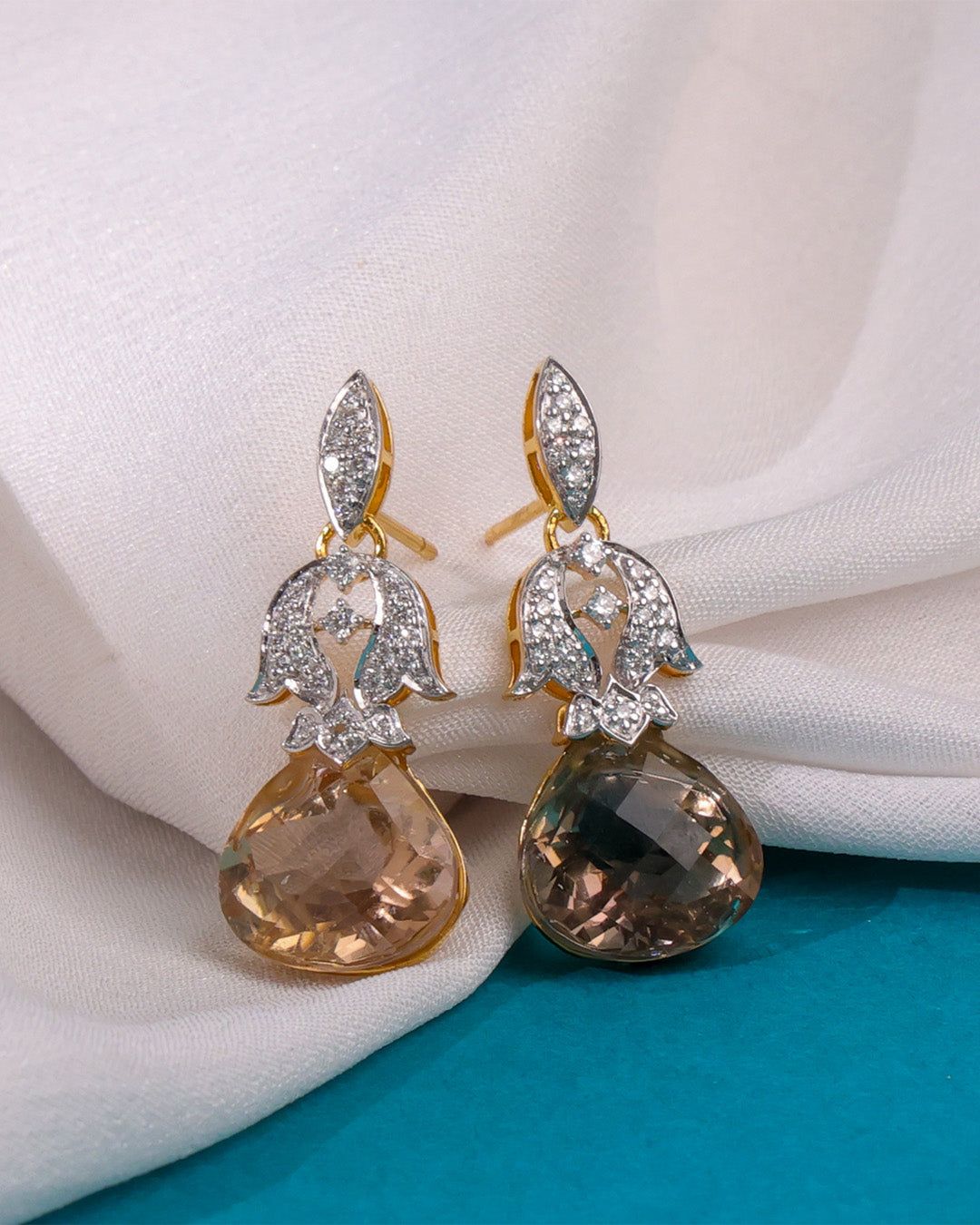 Diamond  Long Earrings