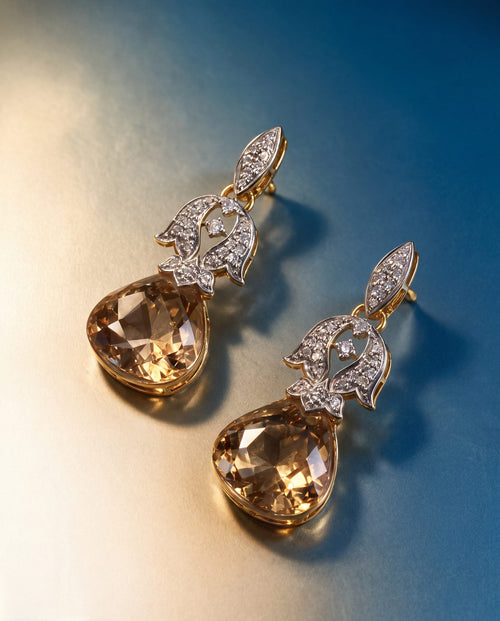 Diamond Long Earrings