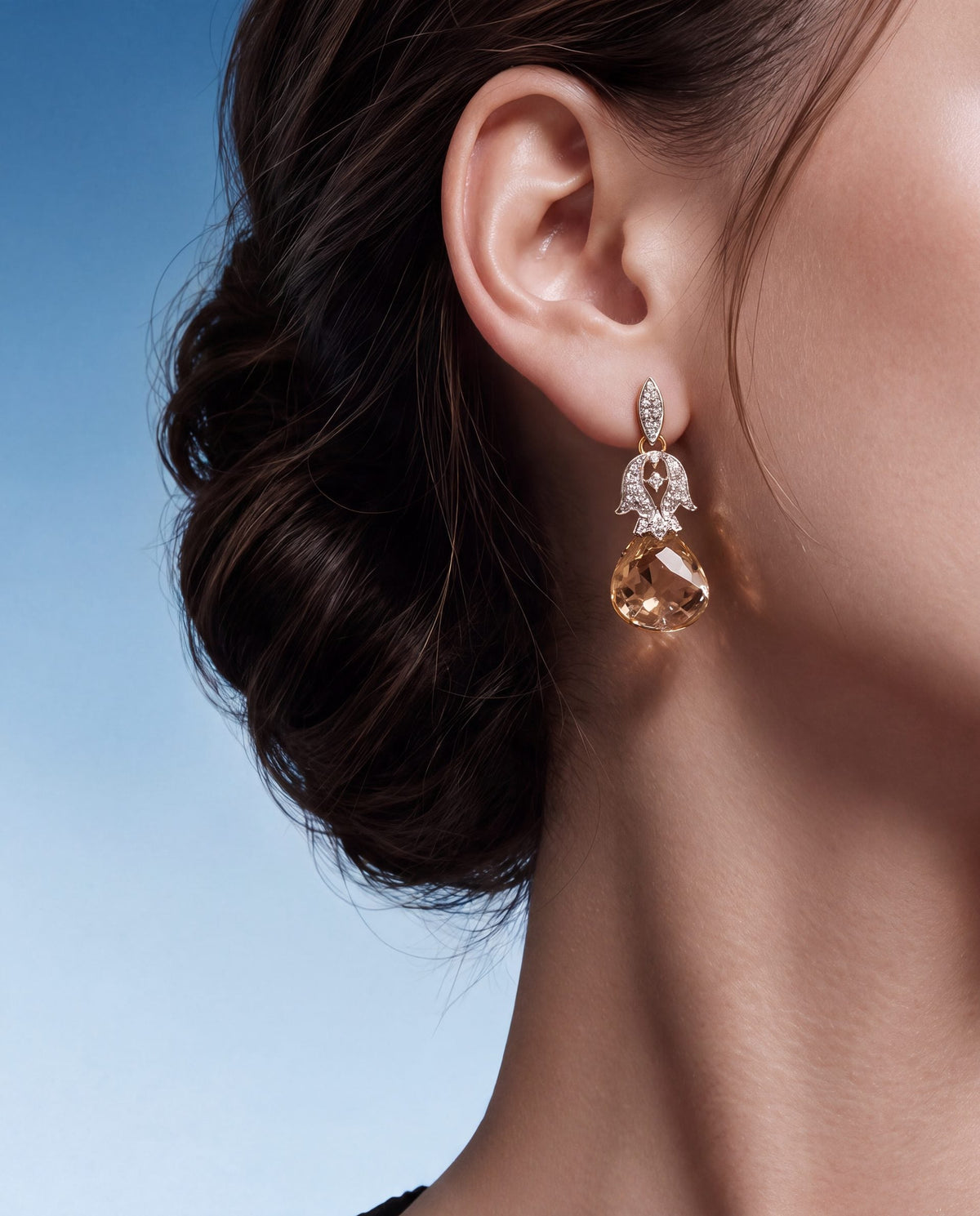 Diamond Long Earrings