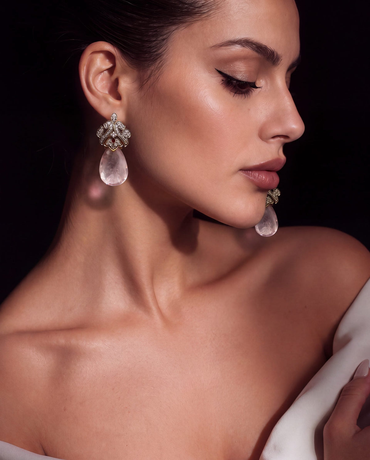 Diamond Long Earrings