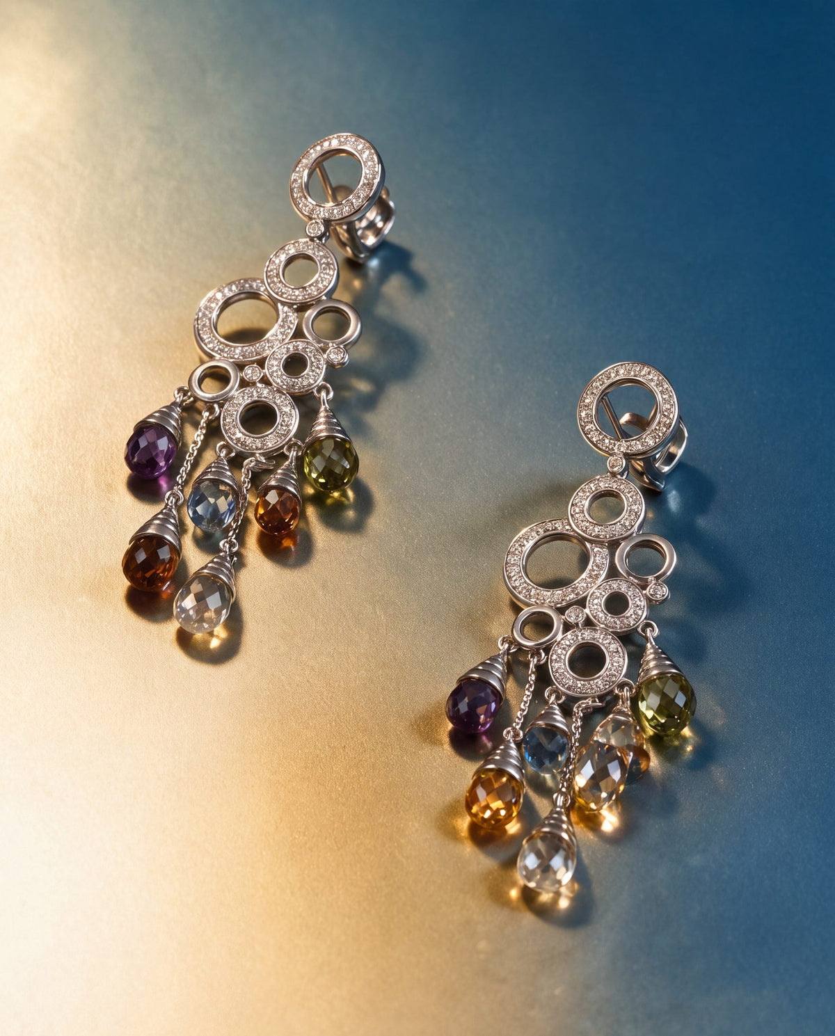 Diamond Long Earrings