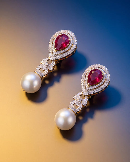 Diamond Long Earrings
