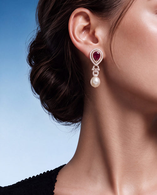 Diamond Long Earrings