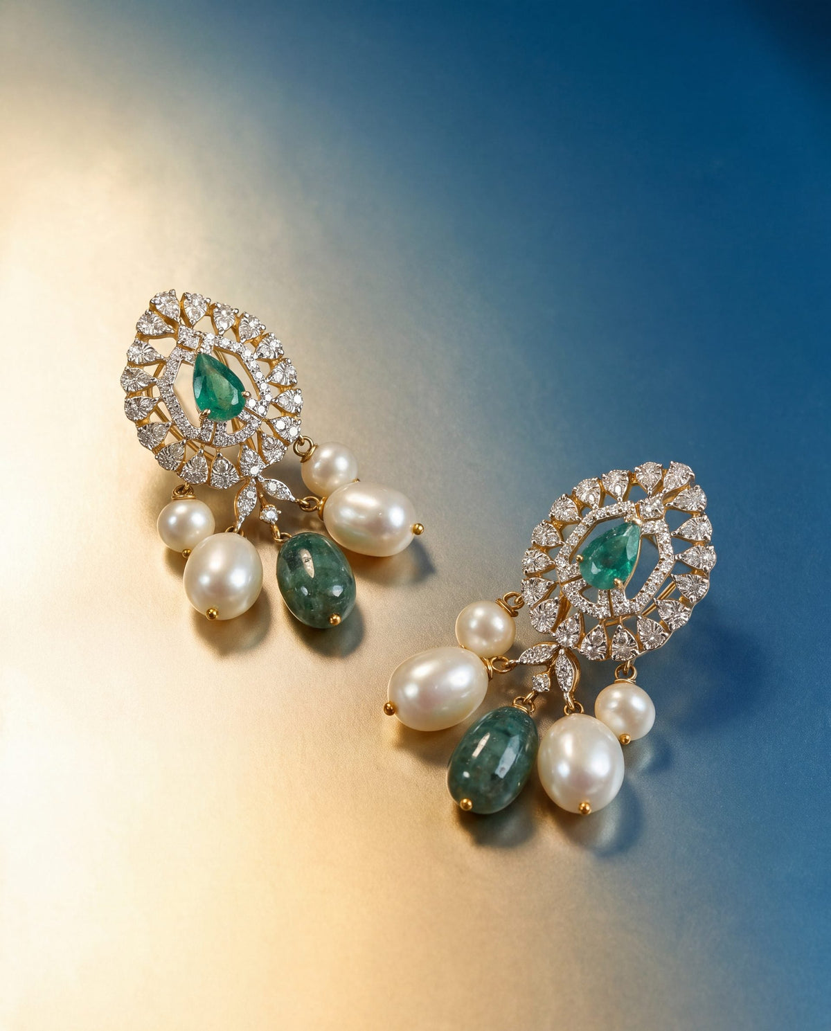 Diamond Long Earrings