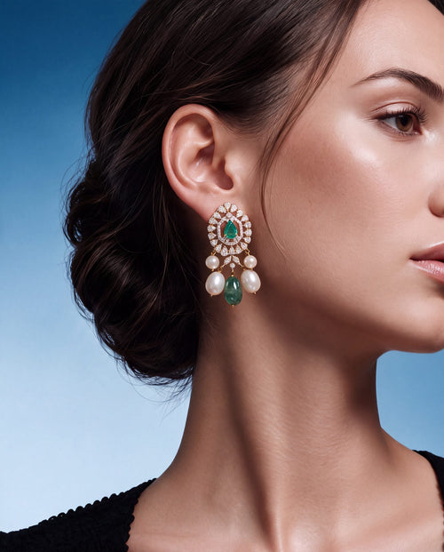 Diamond Long Earrings