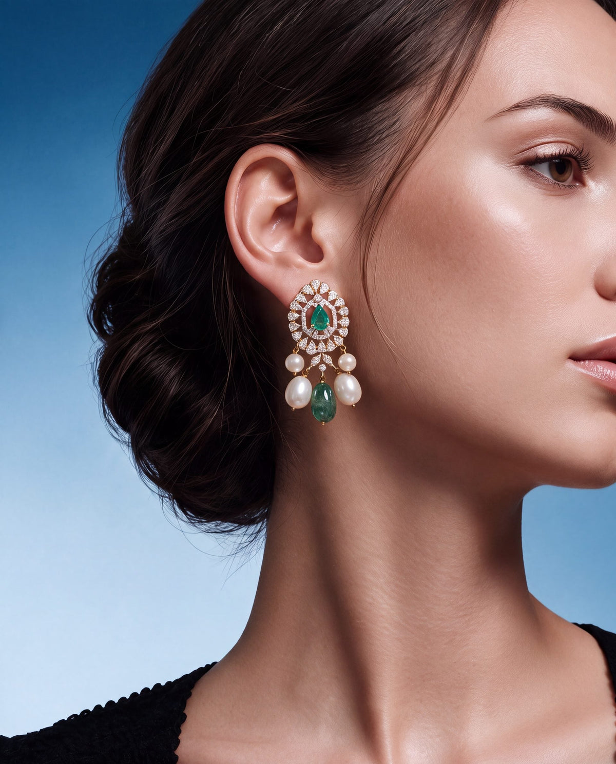 Diamond Long Earrings