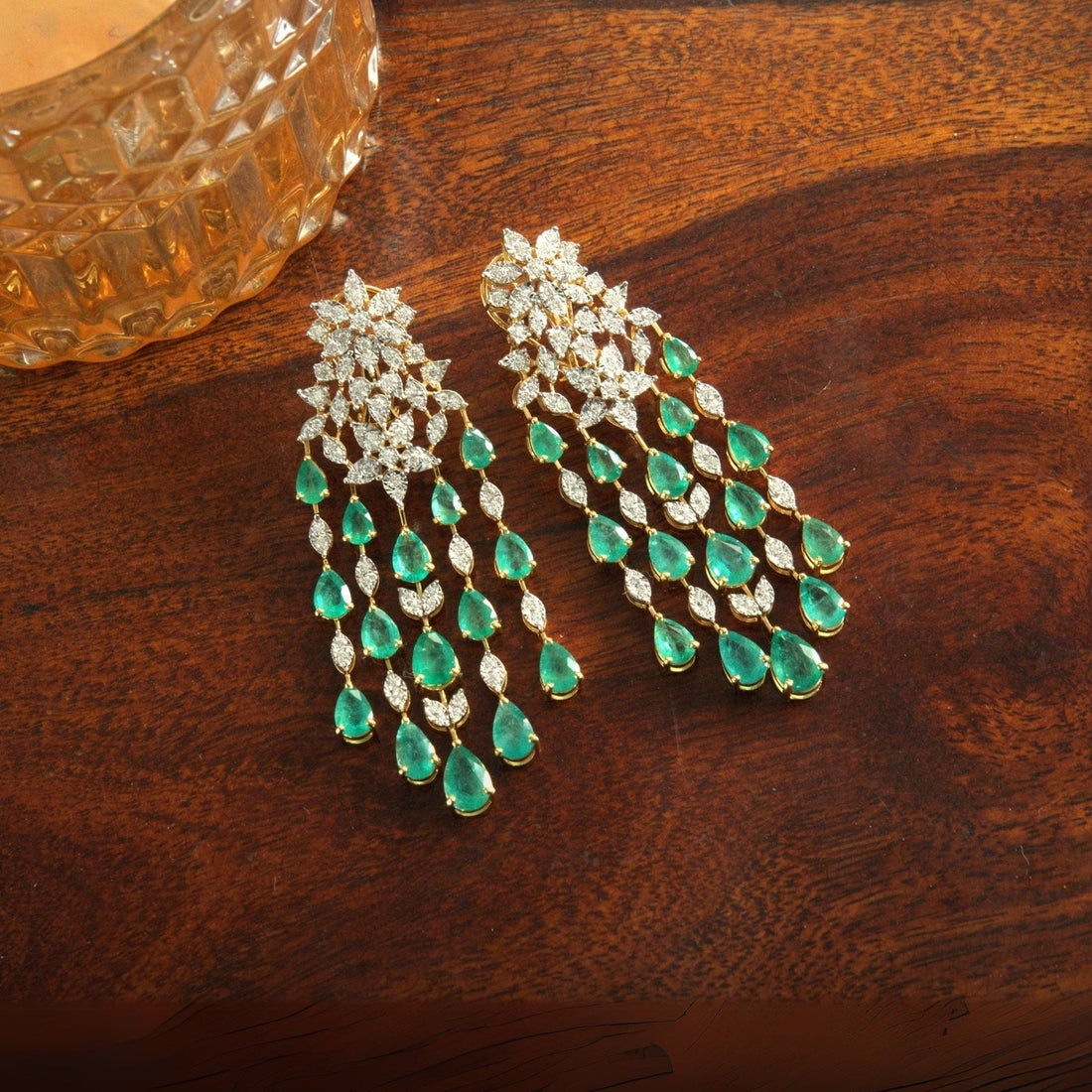 Diamond Long Earrings