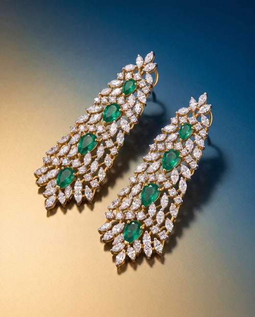 Diamond Long Earrings