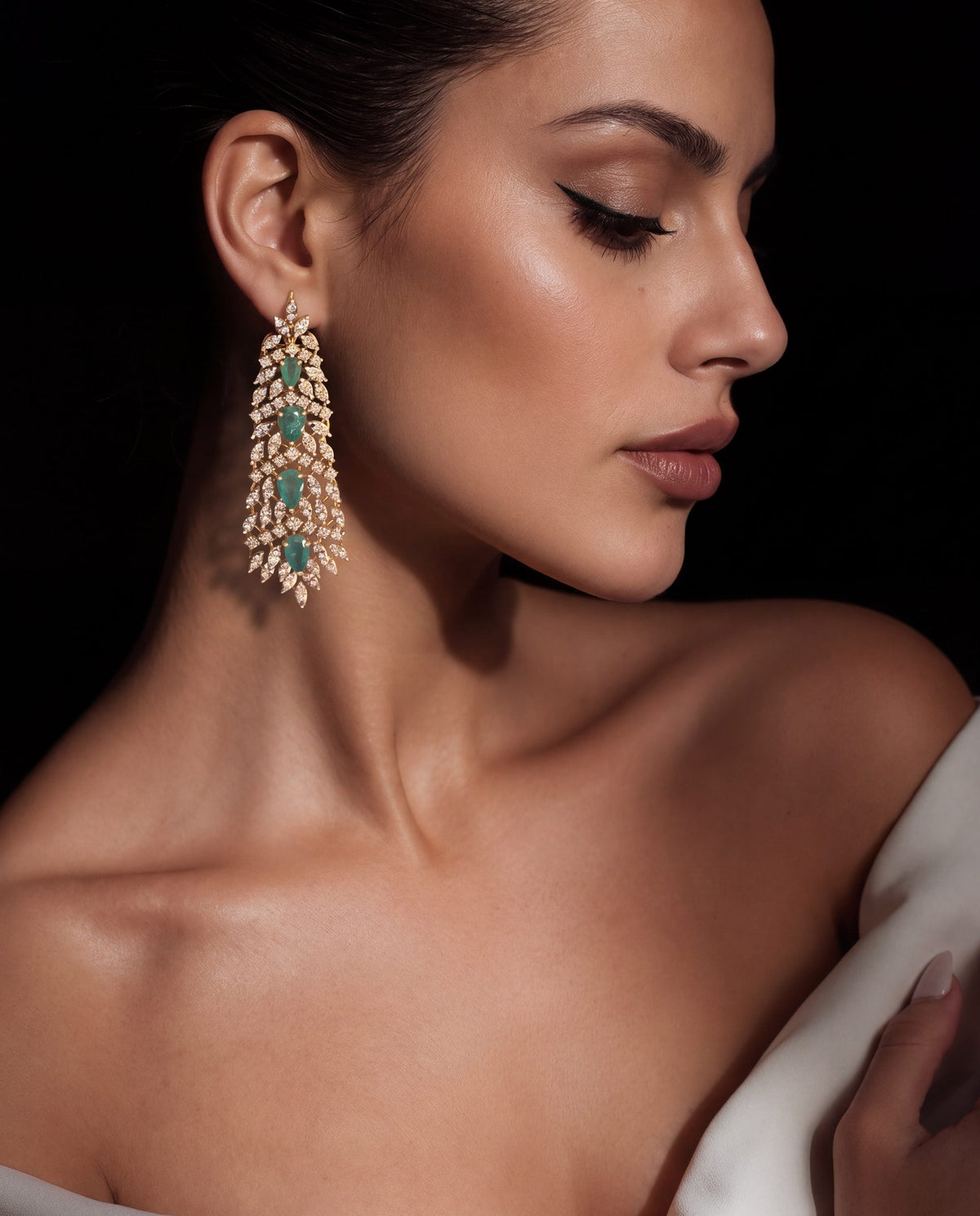Diamond Long Earrings