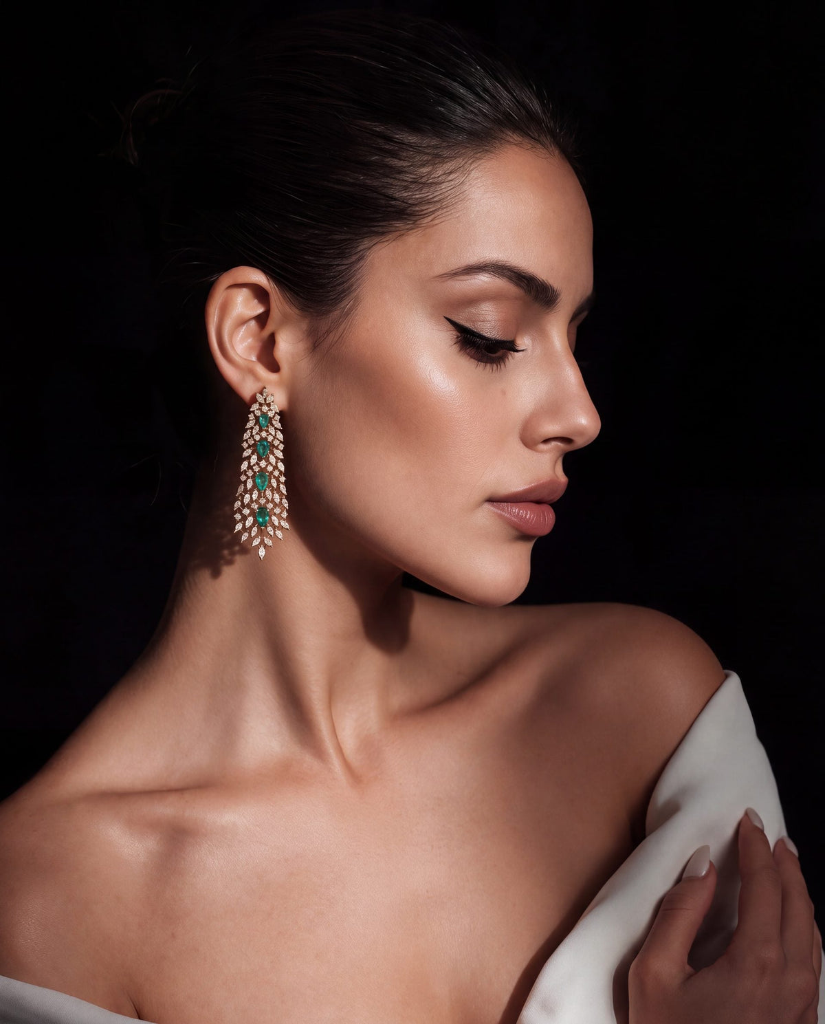Diamond Long Earrings