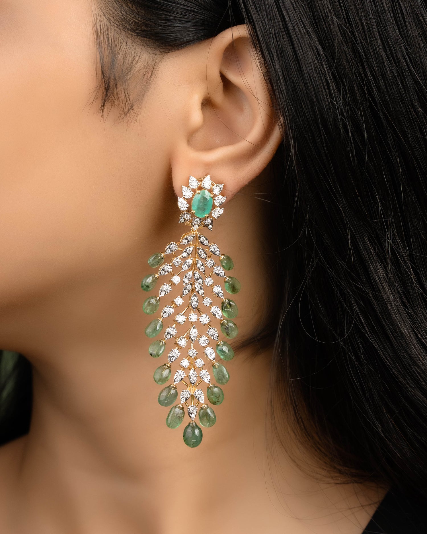 Diamond Long Earrings