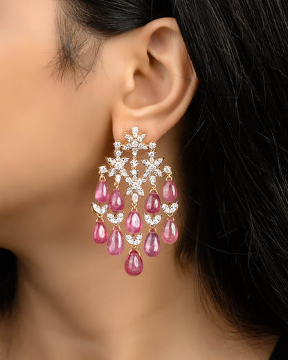 Diamond Long Earrings