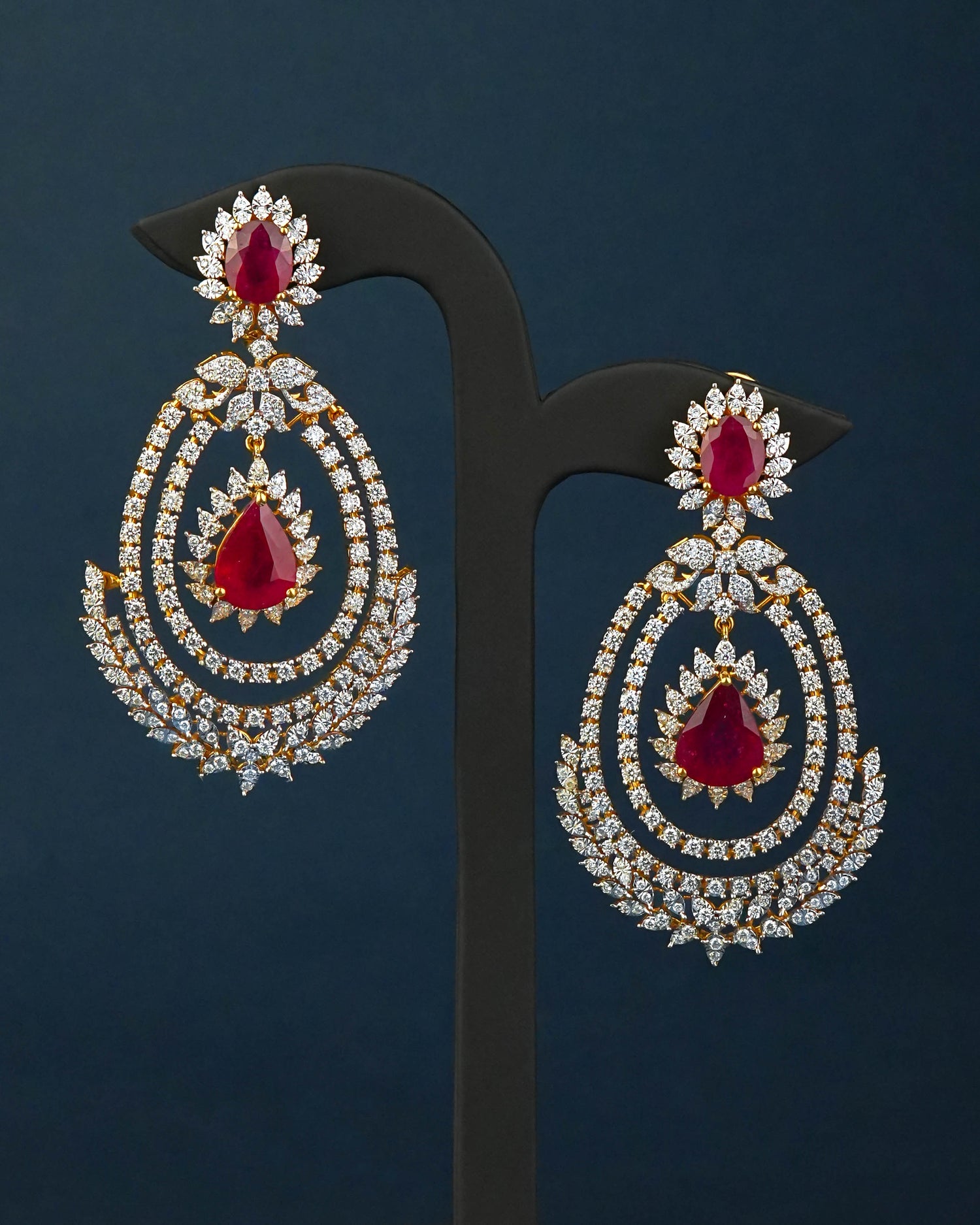 Diamond Long Earrings