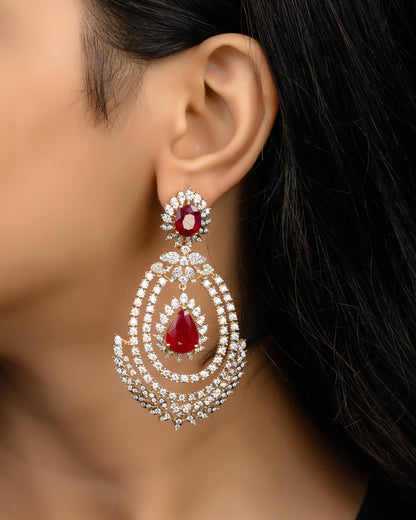 Diamond Long Earrings