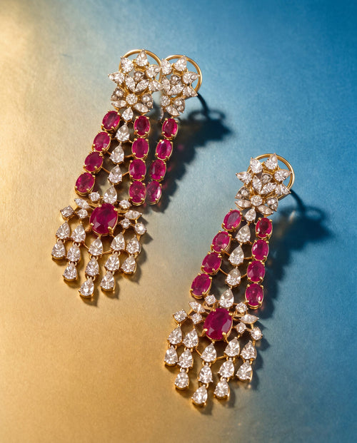 Diamond Long Earrings