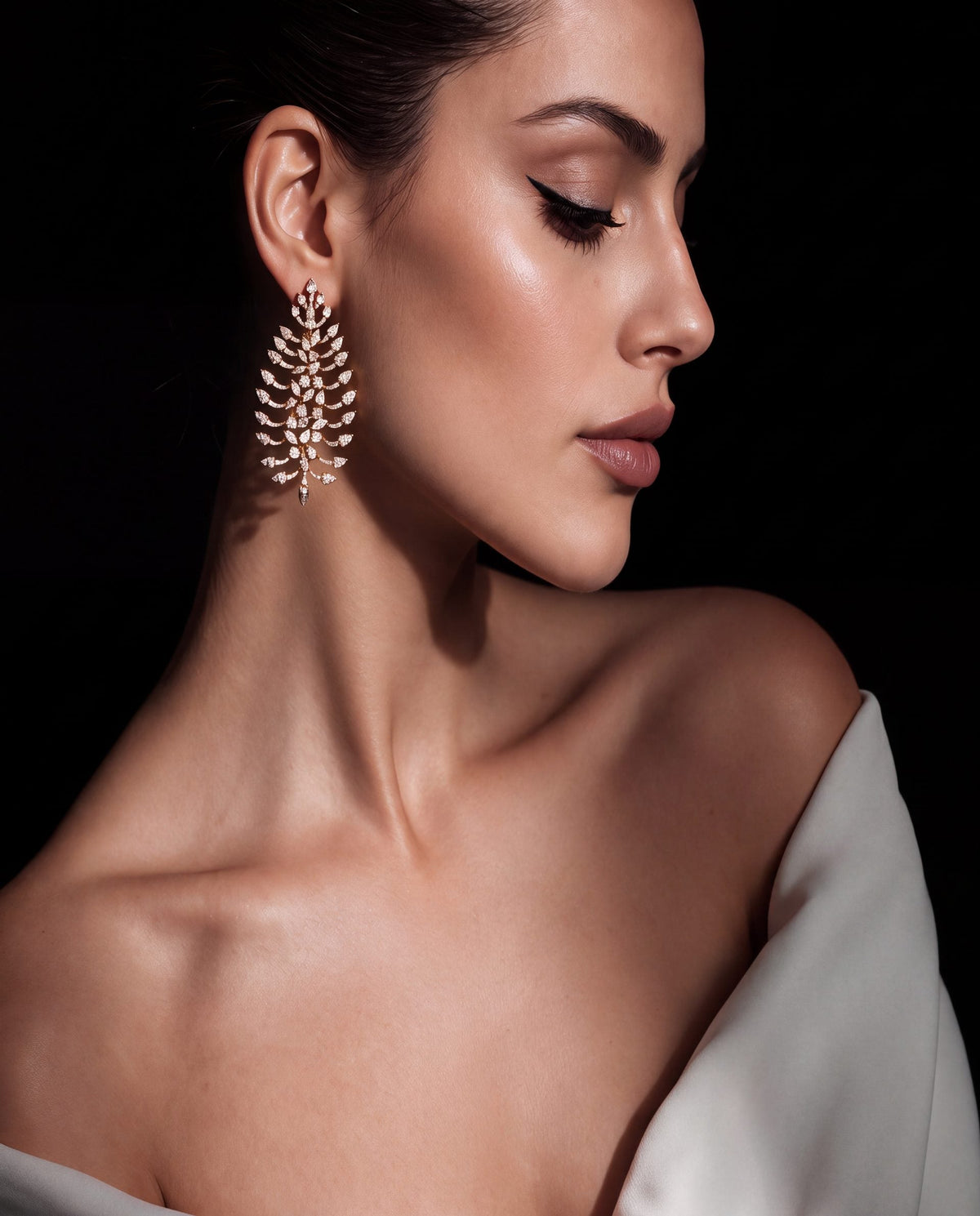 Diamond Long Earrings