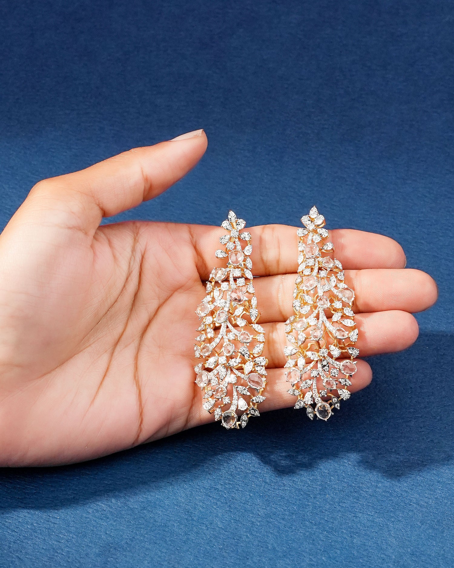 Diamond Long Earrings