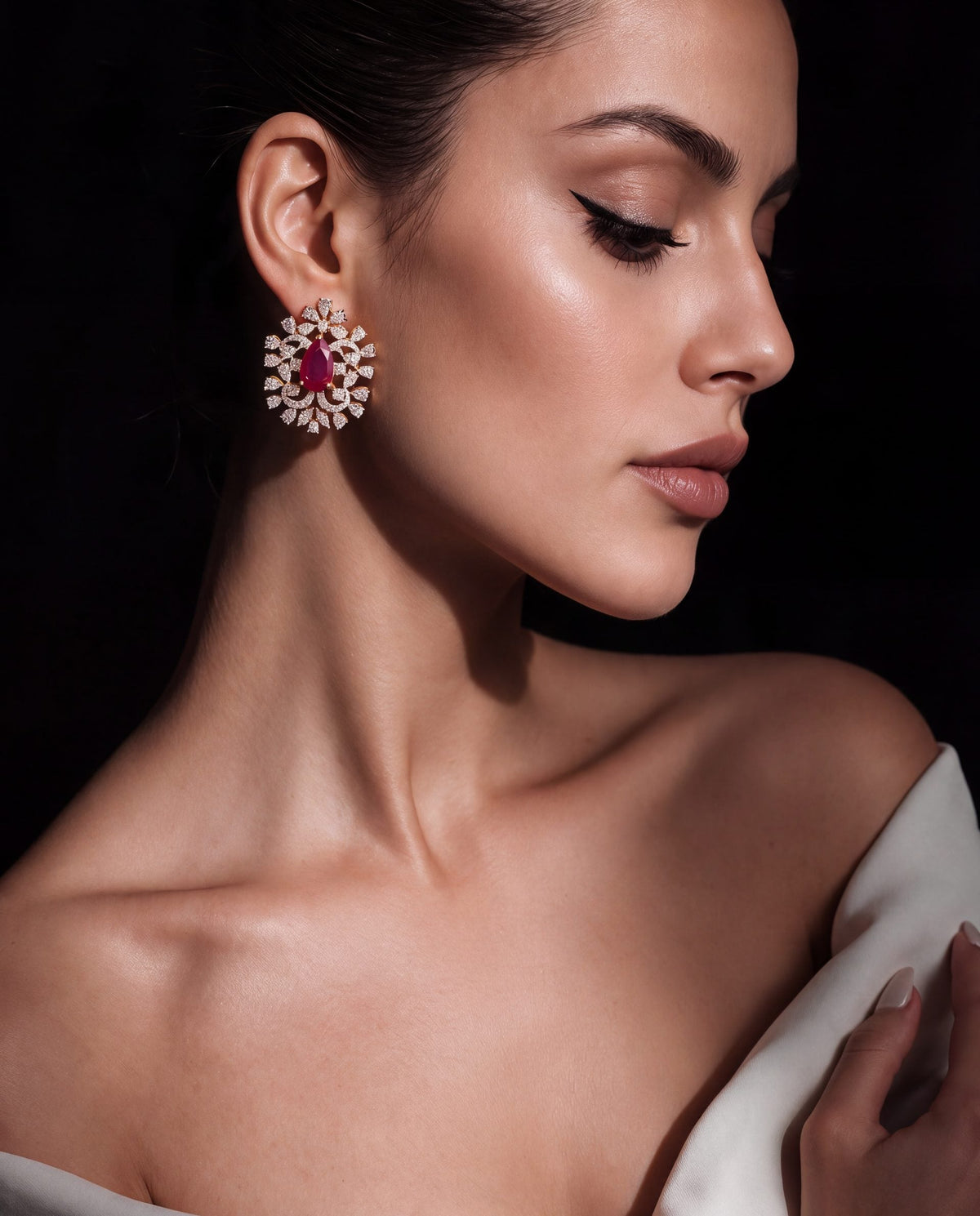 Diamond Long Earrings