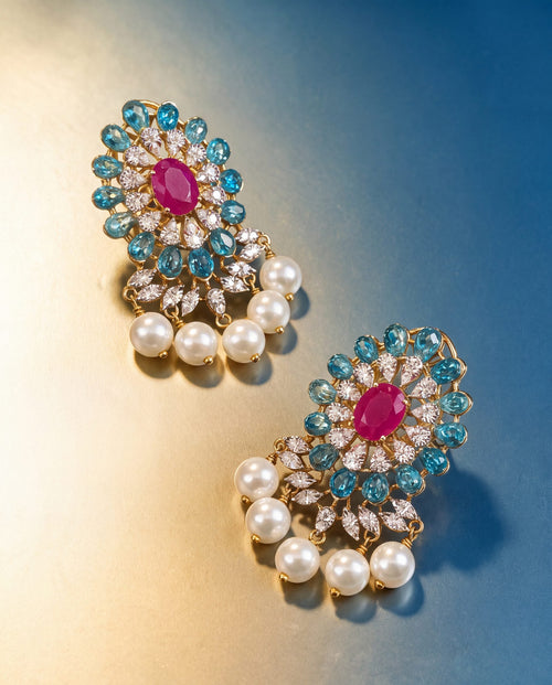 Diamond Long Earrings