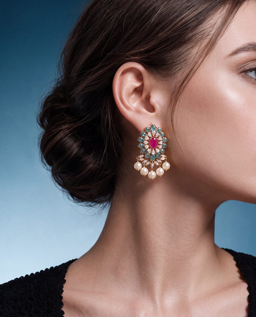 Diamond Long Earrings
