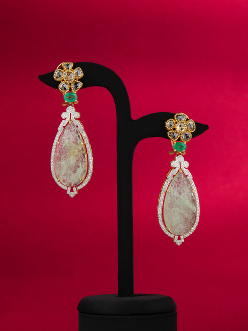 Elarin Diamond Long Earrings