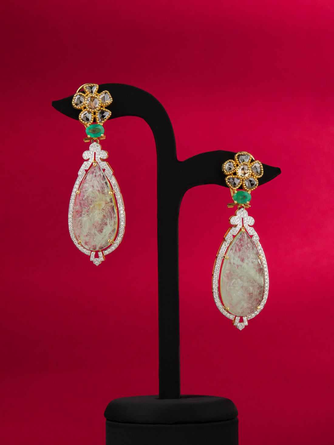 Elarin Diamond Long Earrings