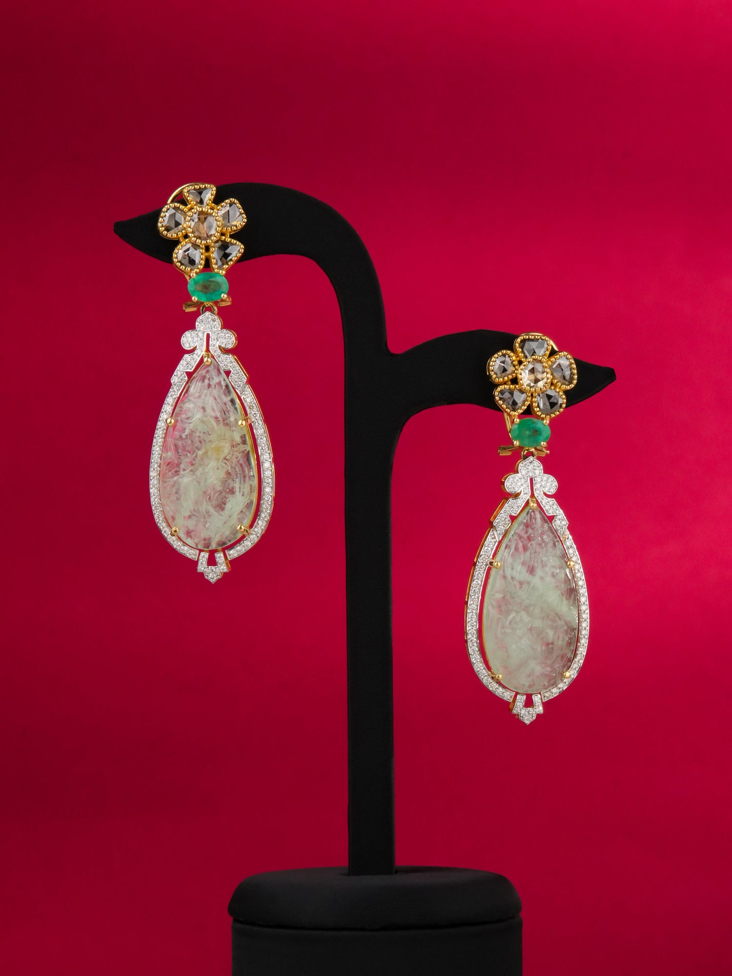 Elarin Diamond Long Earrings