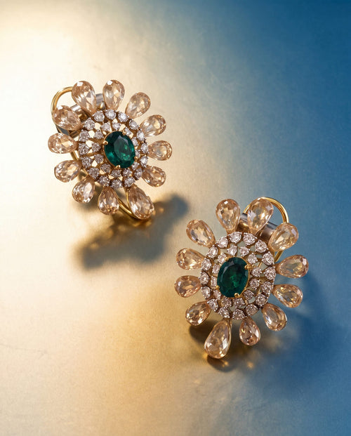 Diamond Long Earrings