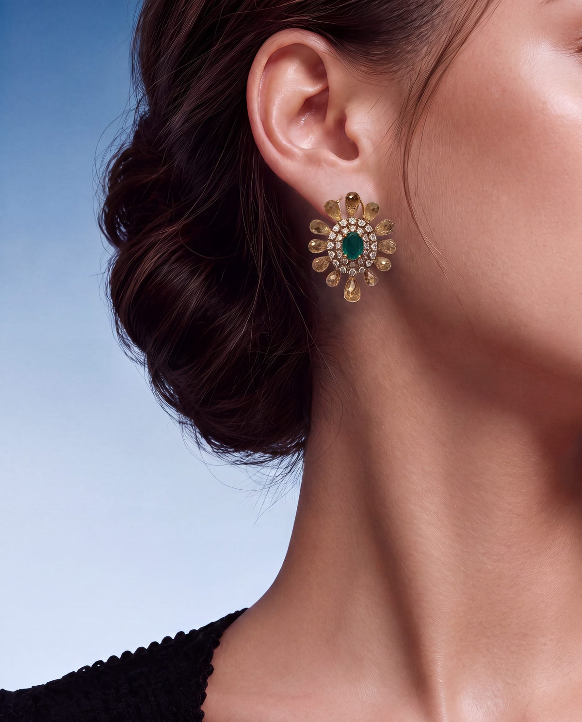 Diamond Long Earrings
