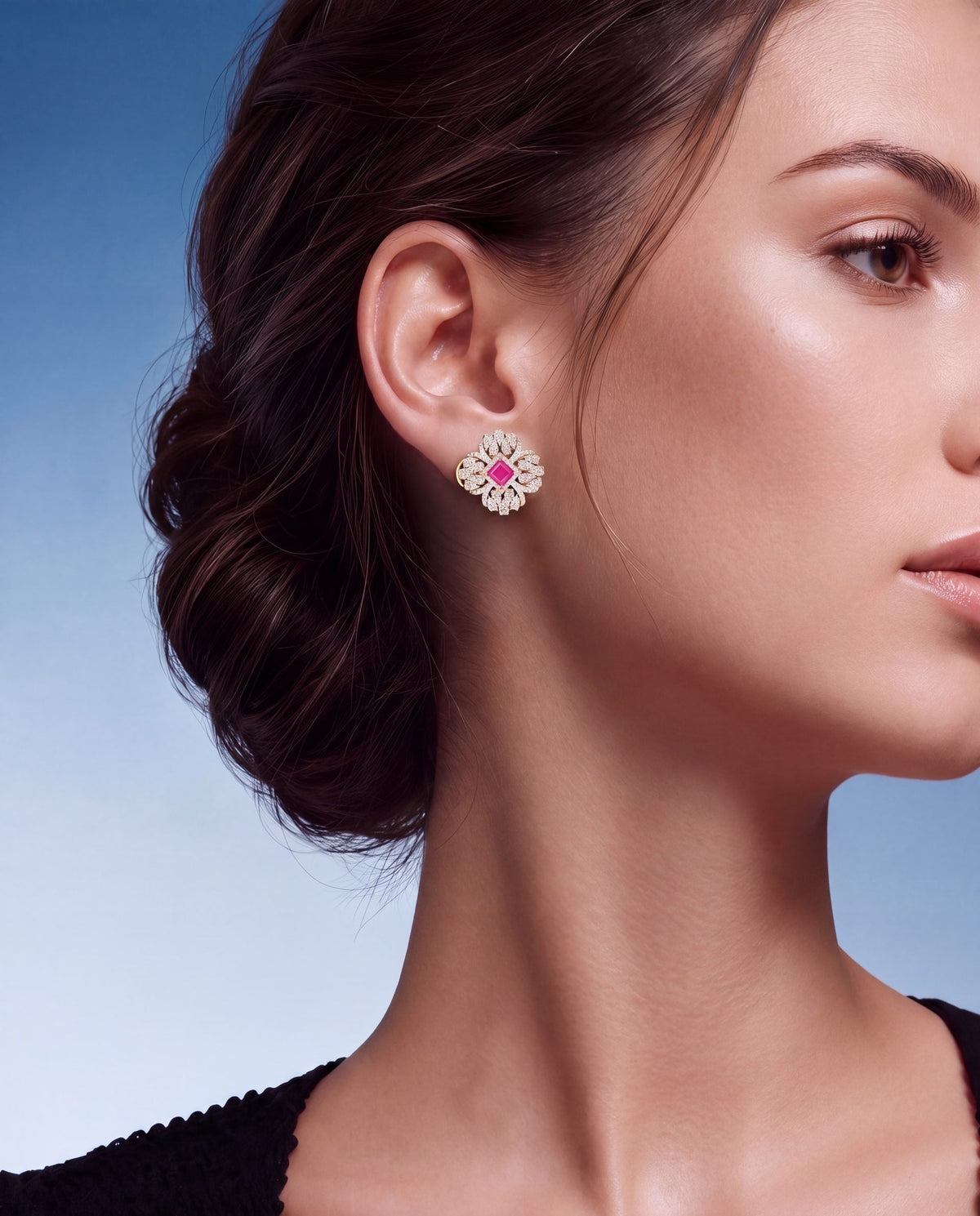 Diamond Long Earrings