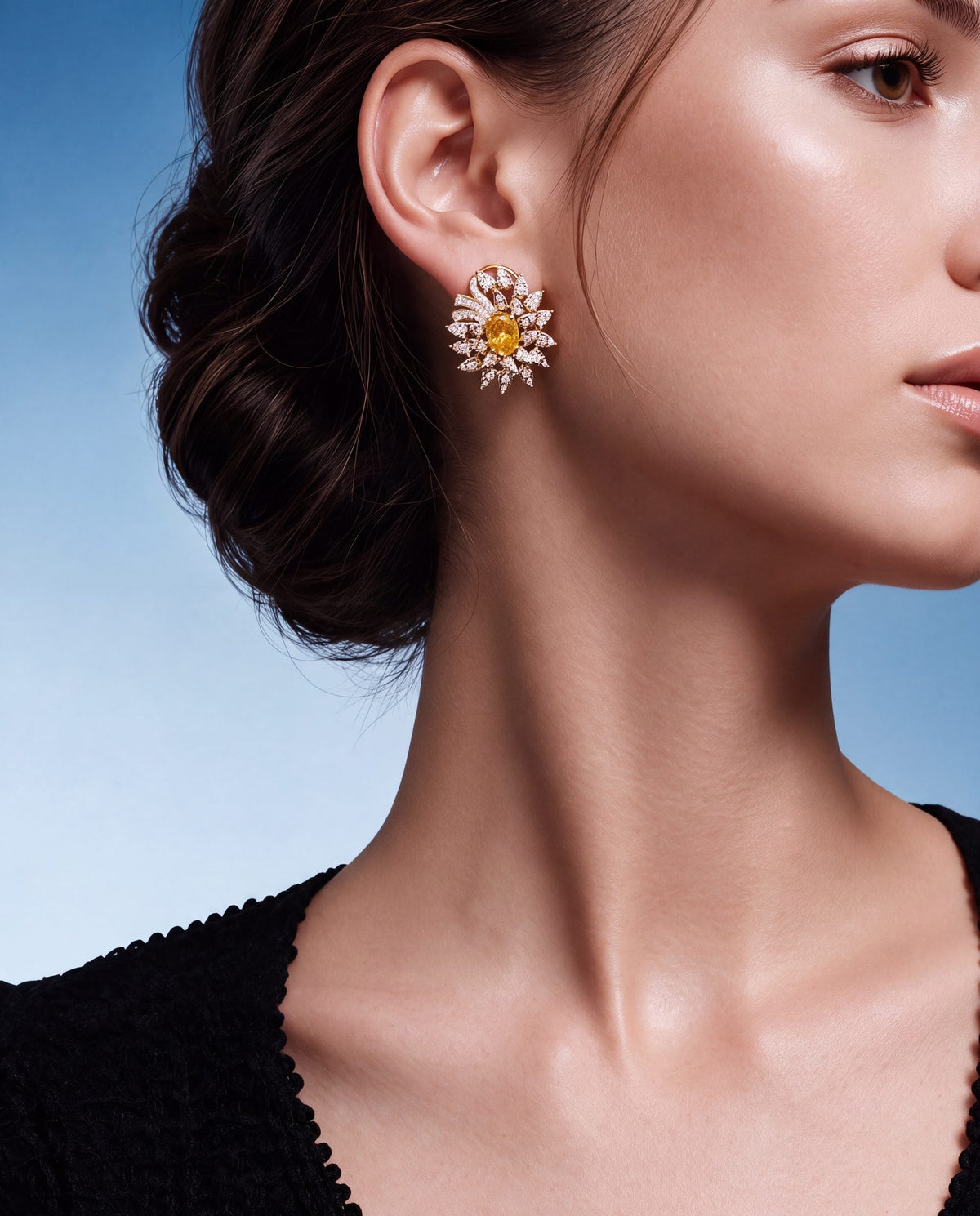 Diamond Long Earrings