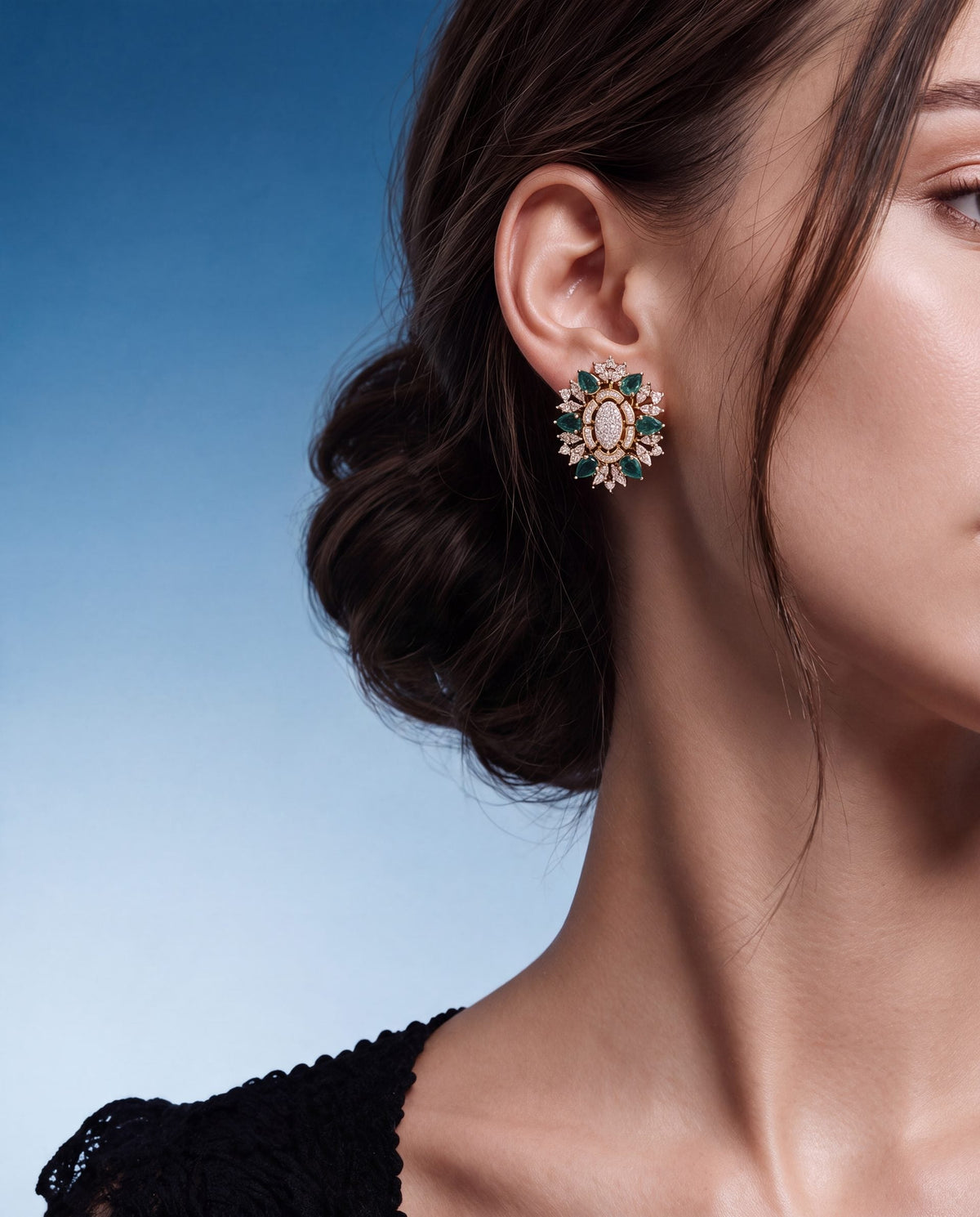 Diamond Long Earrings