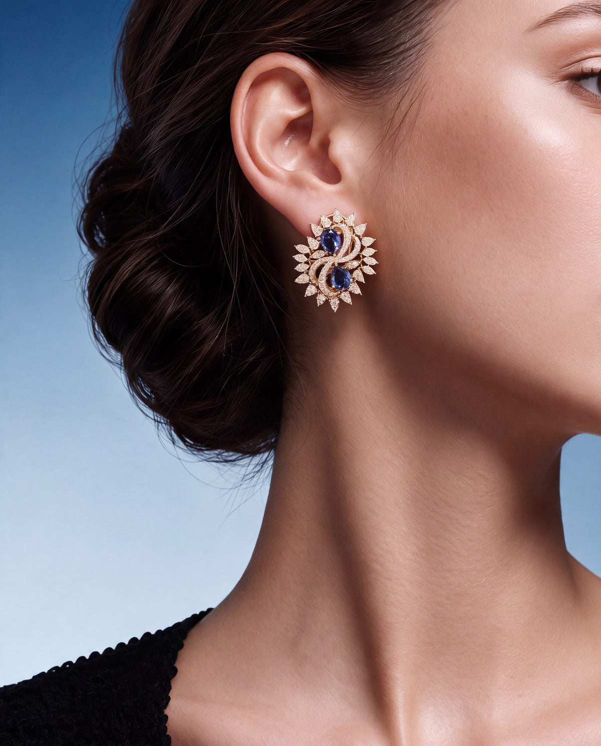 Diamond Long Earrings