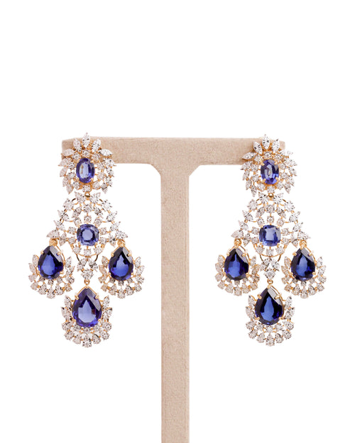 Diamond Long Earrings