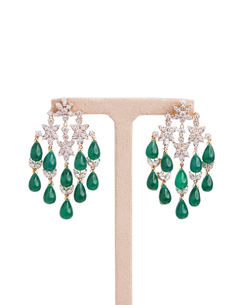 Diamond Long Earrings