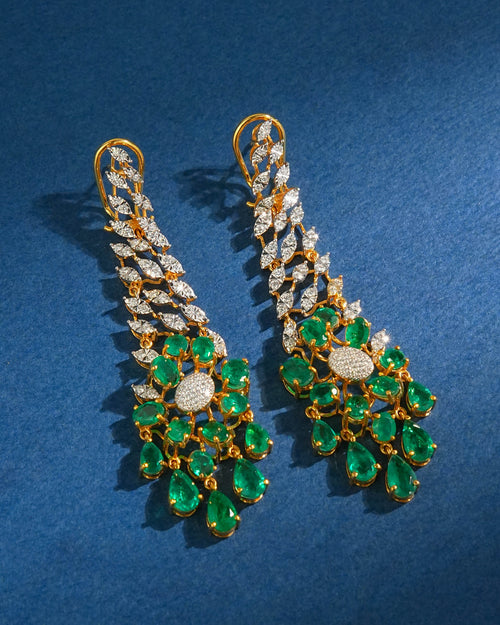 Soraya Diamond Long Earrings