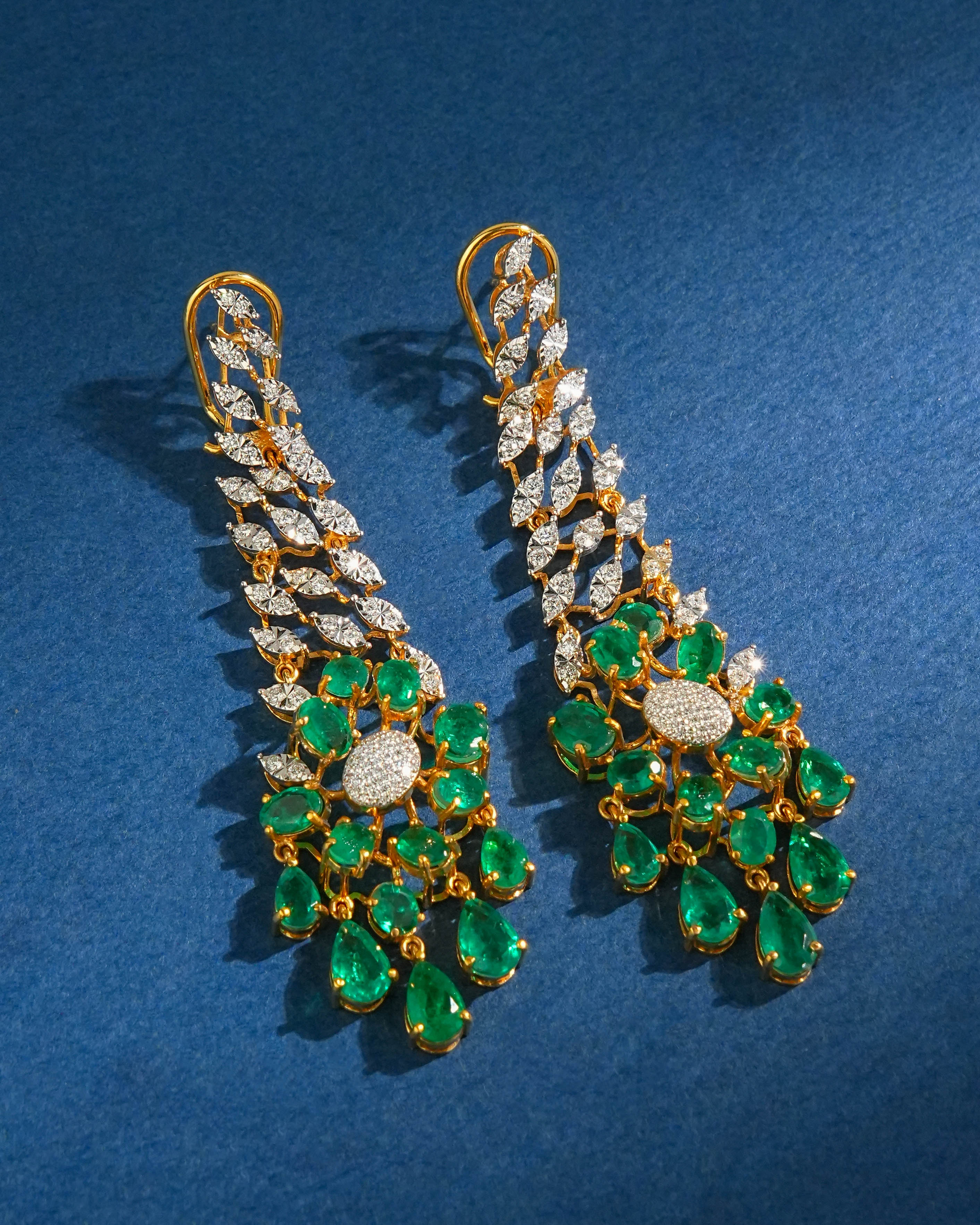 Soraya Diamond Long Earrings