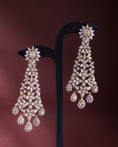 Diamond Long Earrings