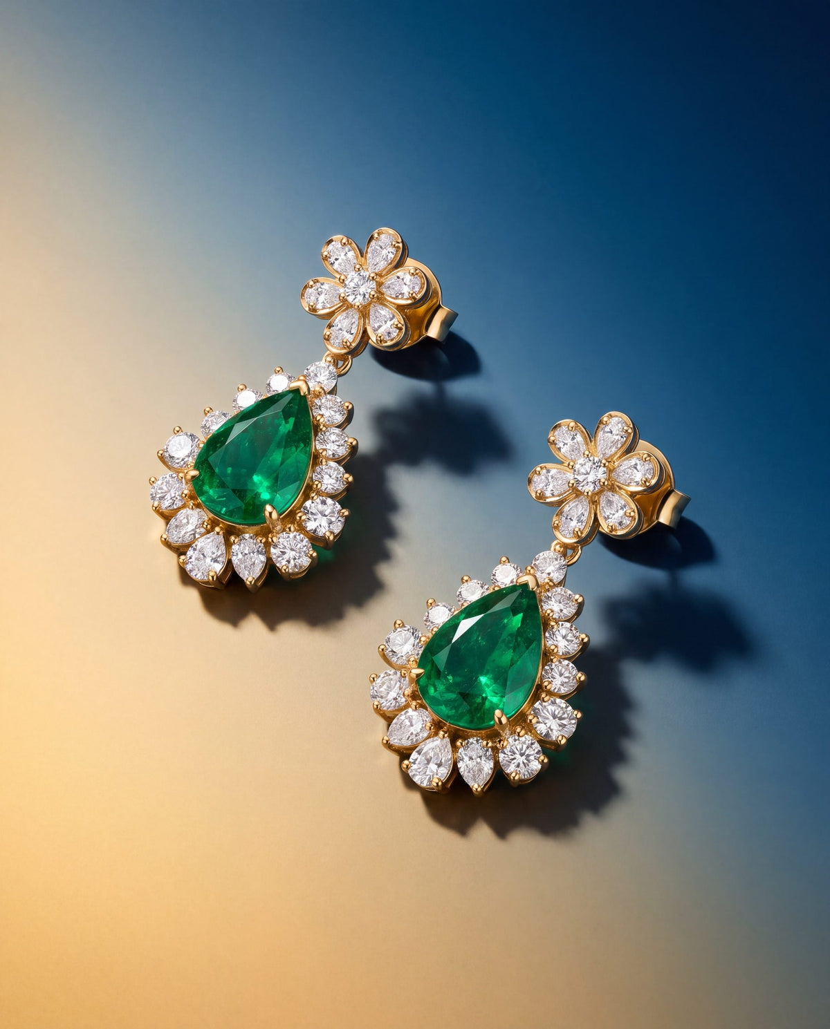 Wren Diamond Long Earrings