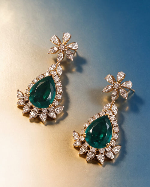 Wren Diamond Long Earrings