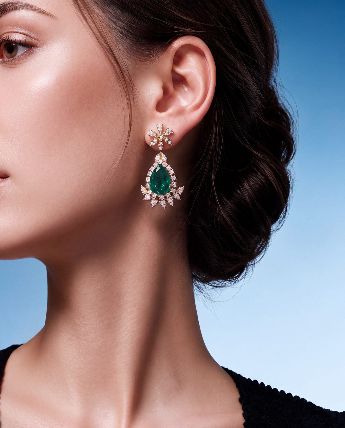 Wren Diamond Long Earrings