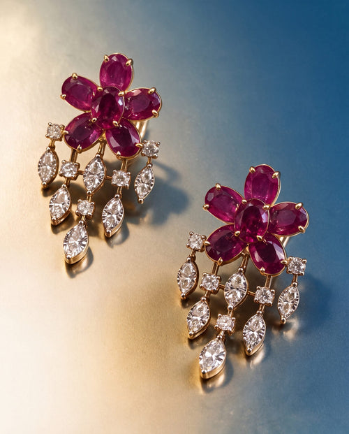 Zara Diamond Long Earrings