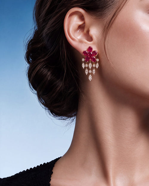 Zara Diamond Long Earrings
