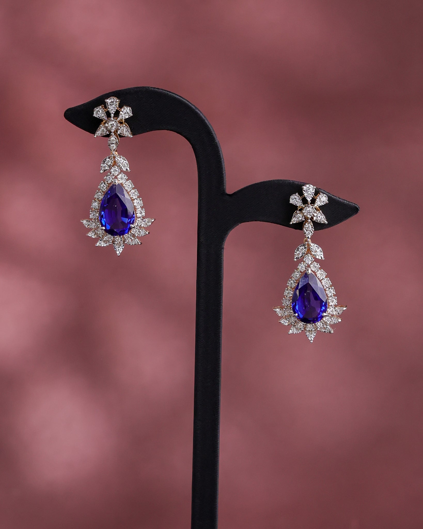 Wren Diamond Long Earrings